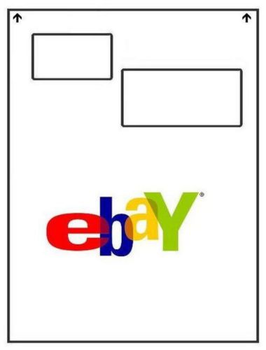 500 ebay integrated a4 post address printing label &amp; packing slip. self adhesive for sale