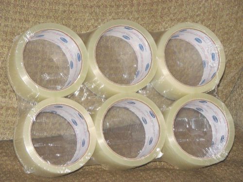 6 Rolls Clear Packaging/Shipping Tape 2 inch x 55 yds