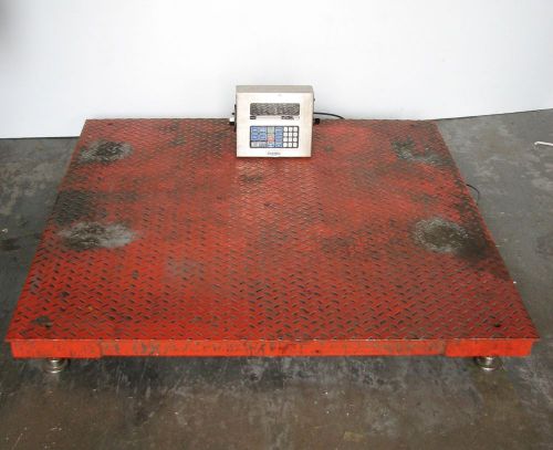 B-TEK 5,000 lb Capacity Industrial Floor Scale 48 x 48 with GSE 560 Controller