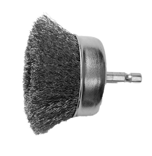 Hot Max 22020 2 1/2-Inch Crimped Wire Mounted Cup Brush, Coarse