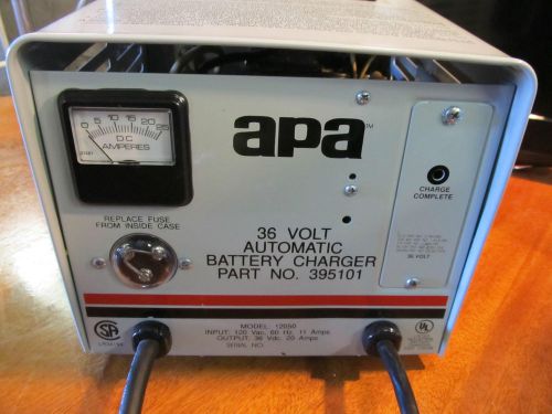 apa 36 volt auto battery charger model 12050