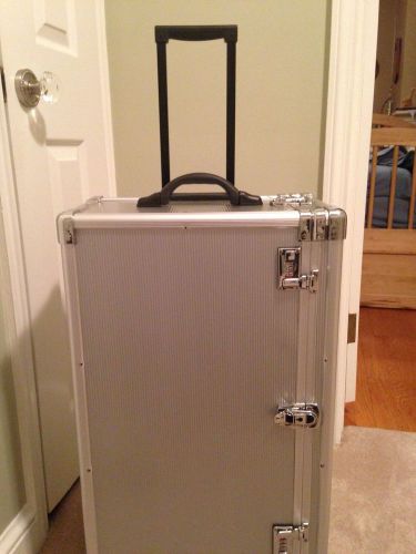 Wheeled aluminum jewelry carrying case package for sale