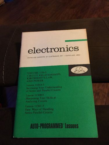 Cleveland Institute Of Electronics Book - Volume 1136-5. VERY GOOD CONDITION