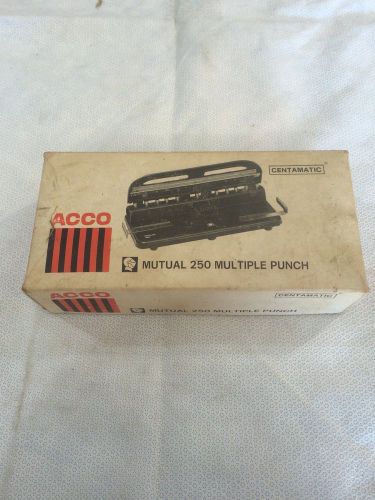 ACCO MUTUAL 250 MULTIPLE PUNCH
