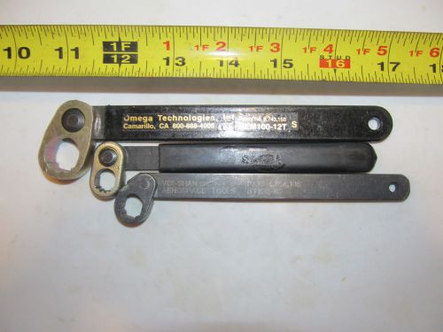 Aircraft tools 3 collar removal wrenchs