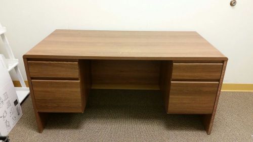 Office desk 59 x 30 x 29 oak finish for sale