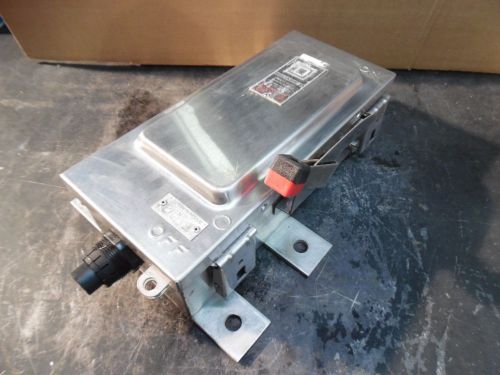 Square d heavy duty safety switch, cat# hu361ds, 30 amp, 600v ac or dc, used for sale