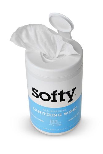 Softy Hand Sanitizer.150 ct  Antibacterial Sanitizing Wipes for Hand+ Surface