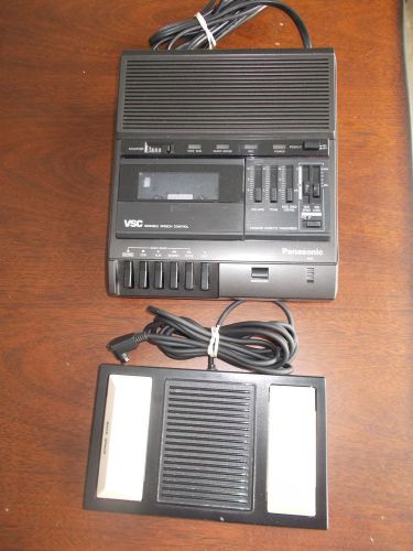 PANASONIC RR-830 STANDARD CASSETTE TRANSCRIBER WITH FOOT PEDAL  WORKS