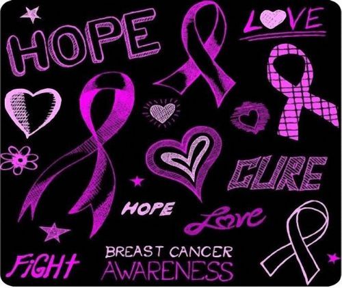 New Breast Cancer Awareness Hope Cure Mouse Pad Mats Mousepad Hot Gift