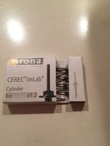 CEREC/Inlab 1.2mm Diamter Cylinder Burs -BOX OF 8 FOR COMPACT MILL!