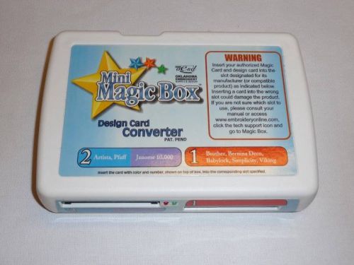 Mini Magic Box Embroidery Design Memory Card Converter Transfer Read Unit Only
