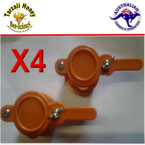 Honey gate valve,  beekeeping tap easy fit x 4   bee keeping. apiary equipment for sale