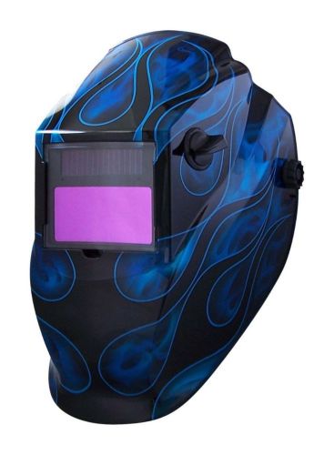 Welding Grind Helmet Mask Blue Flame Variable Shade Professional Auto Darkening