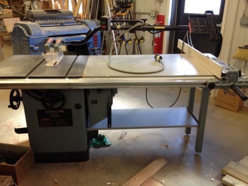 Delta Unisaw Table Saw - 10&#034; Tilting Arbor Saw with 52&#034; table. Model # 34-806
