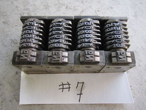 4 Letterpress Numbering Machines, Identify in pictures.  #7