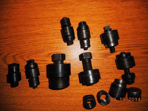 LOT OF GREENLEE KNOCKOUTS  1/2&#034; TO 1 1/4&#034;