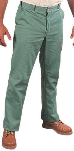 New steel grip gs16760-36x44 flame resistant cotton sateen pants  36 x 44  green for sale