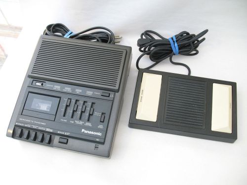 Panasonic RR-830 Microcassette Recorder Transcriber Machine w/ Foot Pedal