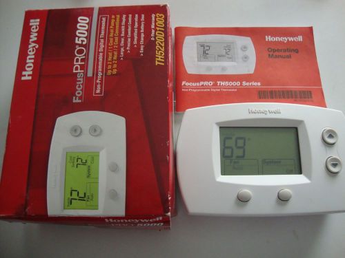 Honeywell TH5220D1003 FOCUS PRO-5000  Non-Programmable Thermostats