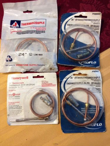 24&#034; And 36&#034; Thermocouples Lot Of 4 New