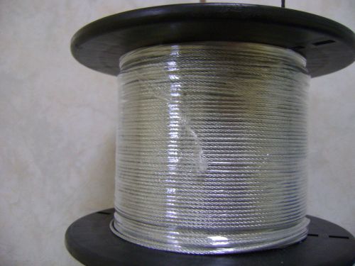 Galvanized wire rope cable 1/16&#034;, 7x7, 250 ft reel for sale