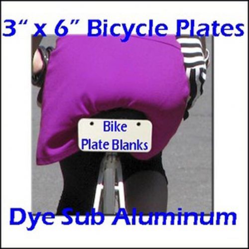 Dye Sublimation Products 3&#034; x 6&#034; Aluminum Bicycle Plate Blanks - lot of 10PCs