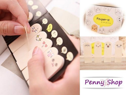Kawaii Finger-it  Expression Sticky Memo Notepad Post-it Sticker Bookmark