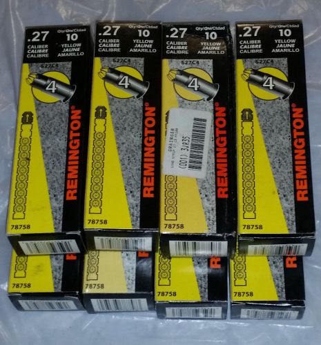 Lot of 8 Remington Power Fastners .27 Caliber YELLOW.  POWER 4