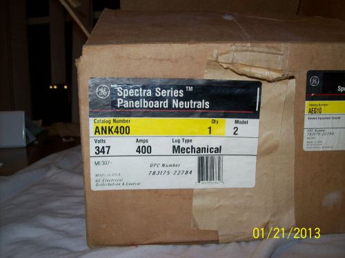 New in the box ge ank400 spectra series panel board neutrals for sale