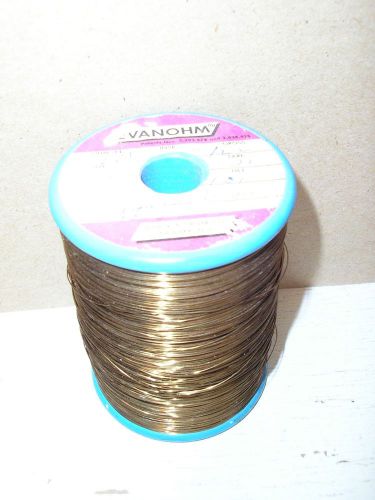 1.3 lb. Roll of EVANHOLM #28 Hi-Temp Enameled Brass Wire @ 4.98 Ohms/ft.