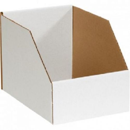 Corrugated Cardboard Jumbo Open Top Bin Boxes 8&#034; x 12&#034; x 8&#034; (Bundle of 25)