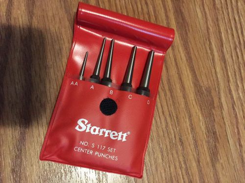 Starrett Center Punches Model S117 Set and Center finders
