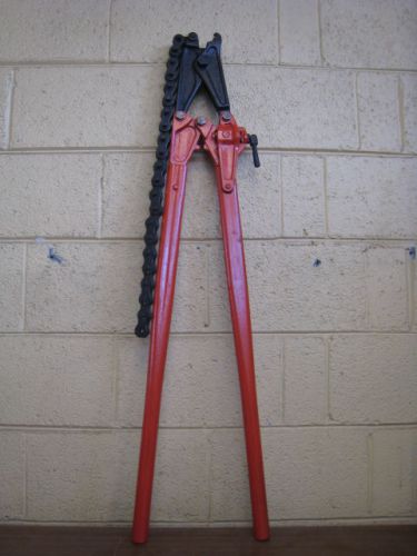 Wheeler rex mfg model 4 soil pipe snap cutter w/ 28&#034; chain used free shipping for sale