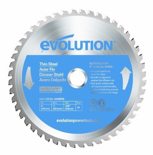 Evolution Power Tools 230BLADETS Thin Steel Cutting Blade  9-Inch x 68-Tooth
