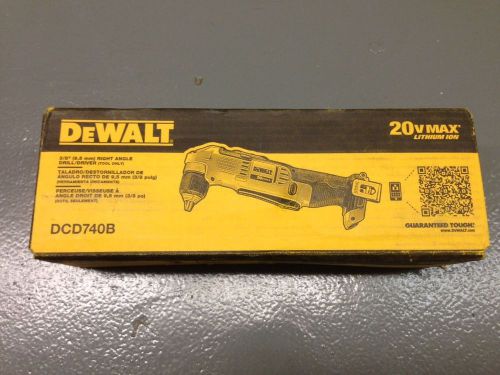 DEWALT DCD740B 20-Volt MAX Li-Ion Right Angle Drill Brand New in Box