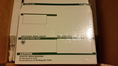 Anti-Static CDs/DVDs/BluRay Media Mailer Fellowes #00694 120 Cardboard Envelopes
