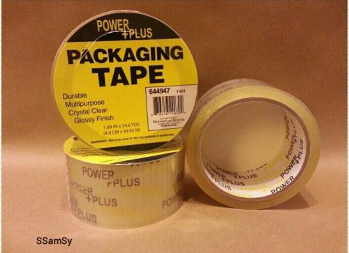 3 ROLLS Carton Box Sealing Packaging Packing Tape 1.89&#034; x 54.6 YDS (164ft)