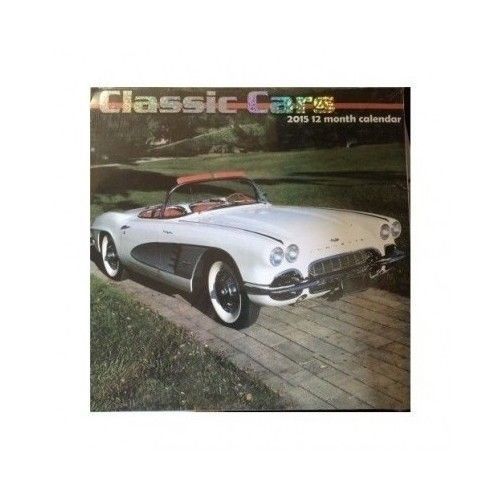 2015 Wall Calendar Vintage Classic Cars 12 Month 12 X 11 Notes Muscle Pickup