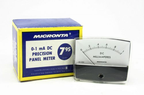 Vintage Micronta VU Precision Panel Meter (0-1) Model# 22-052 - NOS