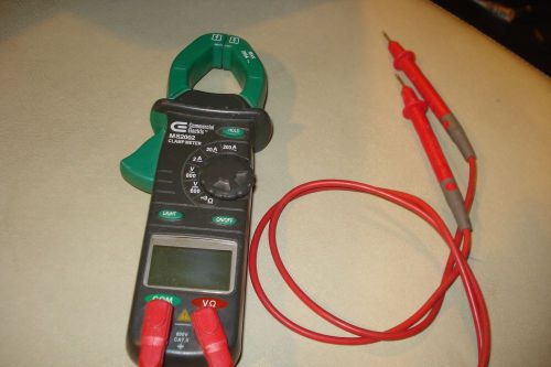 Commercial Electric MS2002 Digital CLAMP METER / Multimeter Tool with leads
