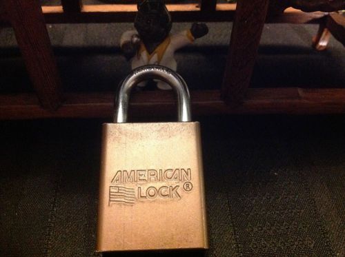One  american a1105mknrbrn padlock (key trap) lock must be locked to remove key for sale