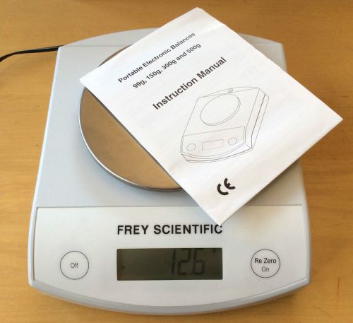 Frey scientific portable electronic balance scale 1900947 500g x 0.1g in box for sale