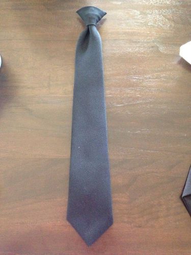 18&#034; Solid Navy Blue Clip-On Uniform Unisex Tie Police/Fire/EMS/Security/Sheriff