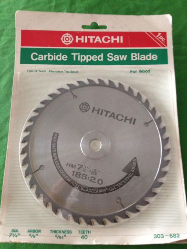 Hitachi 7-1/4&#034;ATB 5/8&#034; Tungsten Carbide Tipped Finish Saw Blade - Brand New!!