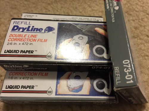 Dryline Liquid Paper Double Line Refill Correction Film - 4 Boxes-
							
							show original title