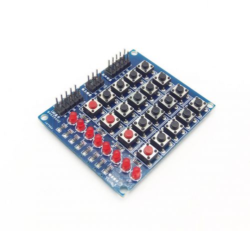 4x4 Matrix Keyboard+4 Button+8 LED 16 Key Switch Keypad for Arduino