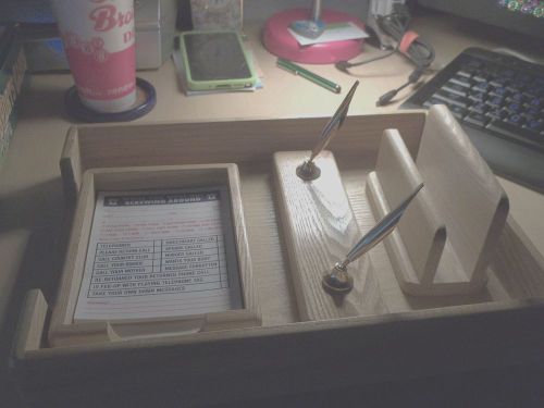 Wood Desk Set-No Pens-Mothers Day is May 10th