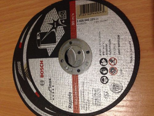 4 CUT OFF WHEELS BOSCH 125x1x22,23 mm Metal Cutting Disc