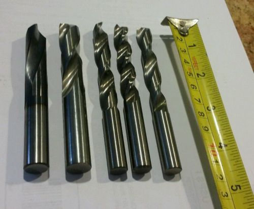 7/16 3-Flute (1), 27/64 (2), 14 mm (1), 17/32 (1) Carbide Drills